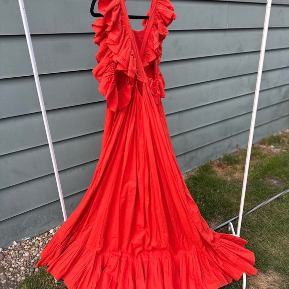 Laurence BRAS COTTON  Red Maxi Dress - Picture 8 of 16